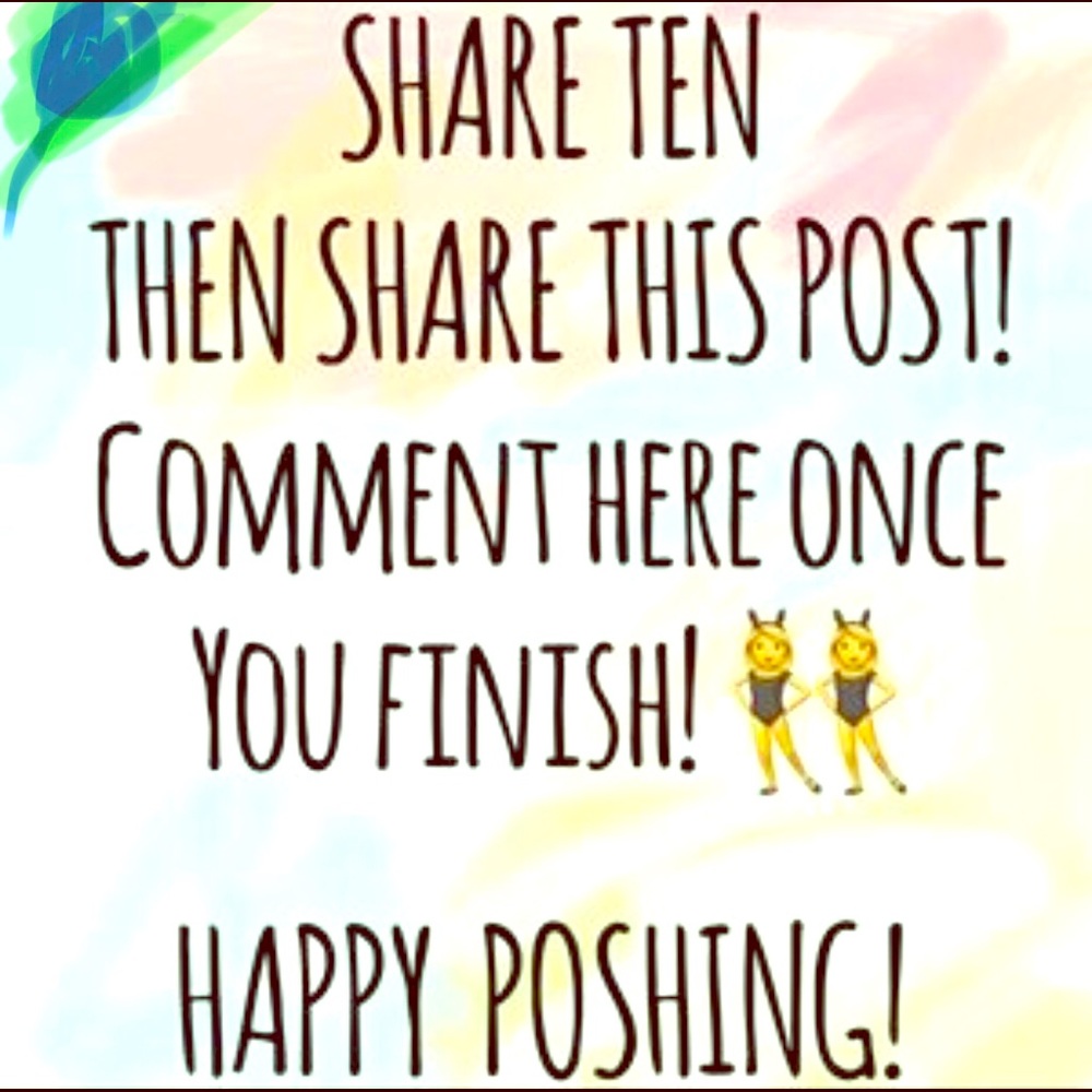 Shares for shares!! Happy poshing!!